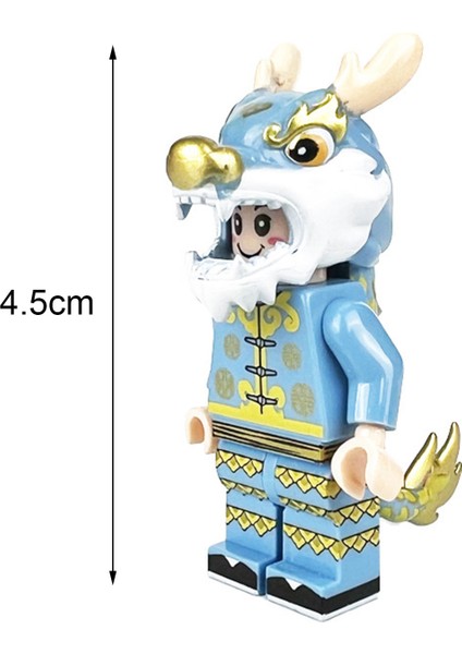 Childrenworld Montajlı Minifigure Heykelcik Dragon-Man Mini Şekil Yapı Taşı Oyuncaklar (Yurt Dışından)