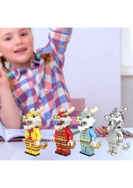Childrenworld Montajlı Minifigure Heykelcik Dragon-Man Mini Şekil Yapı Taşı Oyuncaklar (Yurt Dışından)