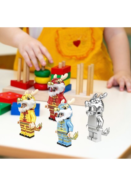 Childrenworld Montajlı Minifigure Heykelcik Dragon-Man Mini Şekil Yapı Taşı Oyuncaklar (Yurt Dışından)
