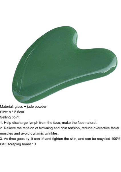 Trendygirl Guasha Aracı Pürüzsüz Yüzey Kalp Şeklinde Masaj Silindiri Kurulu (Yurt Dışından) modelleri