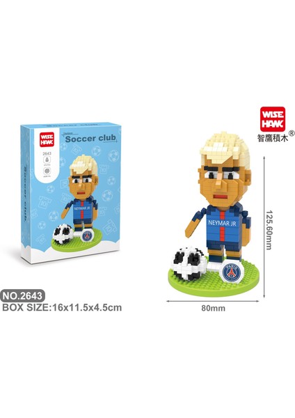 Wısehawk Elmas Çocuk Eğitici Oyuncaklar Montajlı Yapı Taşları Barcelona Liverpool Real Madrid Futbol Figürü Serisi (Yurt Dışından)