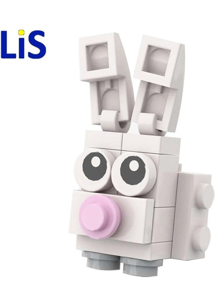 MOC-39142 Paskalya Tavşanı Tavşan Bebek Yumurta Sevimli Tavşan Hayvan Yapı Taşı Oyuncak Yumurta Heykel Çocuk Kız Erkek Doğum Günü Hediyesi (Yurt Dışından)