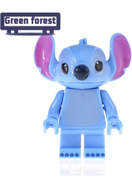 Yeşil Orman Montajlı Minifigure Dıy Montajlı Dikiş Mini Şekil Yapı Taşı Oyuncak (Yurt Dışından)