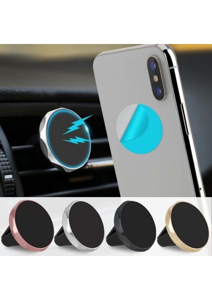 Çıkış Braketi Cep Telefonu Mıknatıs Braketi Araba Klima Eşkenar Dörtgen Cep Telefonu Mıknatıs Braketi Araba Klima Için Havacılık Alüminyum Magnezyum Alaşımlı Malzeme Eşkenar Dörtgen (Yurt Dışından)