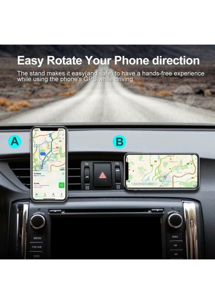 Çıkış Braketi Cep Telefonu Mıknatıs Braketi Araba Klima Eşkenar Dörtgen Cep Telefonu Mıknatıs Braketi Araba Klima Için Havacılık Alüminyum Magnezyum Alaşımlı Malzeme Eşkenar Dörtgen (Yurt Dışından)