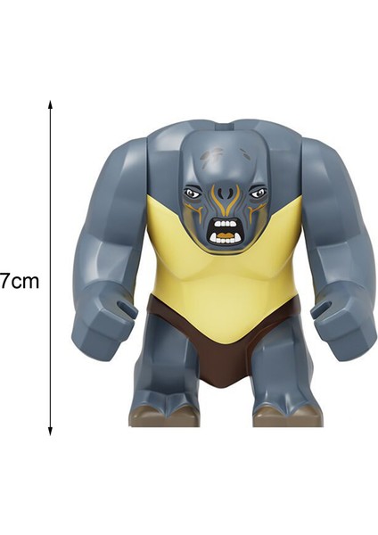 Minifigure Blokları Tuğlalar Oyuncaklar Ogre Minifigure Çocuk Montaj Yapboz Oyuncak (Yurt Dışından)