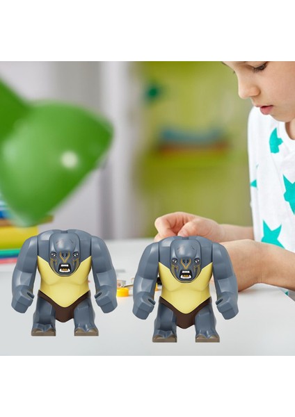 Minifigure Blokları Tuğlalar Oyuncaklar Ogre Minifigure Çocuk Montaj Yapboz Oyuncak (Yurt Dışından)