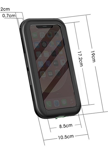 Cep Telefonu Tutucu Evrensel Su Geçirmez Bisiklet Bisiklet Cep Telefonu Tutucu (Yurt Dışından)