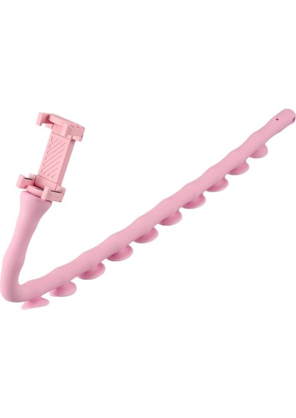Sevimli Caterpillar Döner Braket Cep Telefonu Braketi Solucan Canlı Braket Vantuz Desteği Duvar Masaüstü Ayağı Tutucu Araba Gadget (Pembe) (Yurt Dışından)