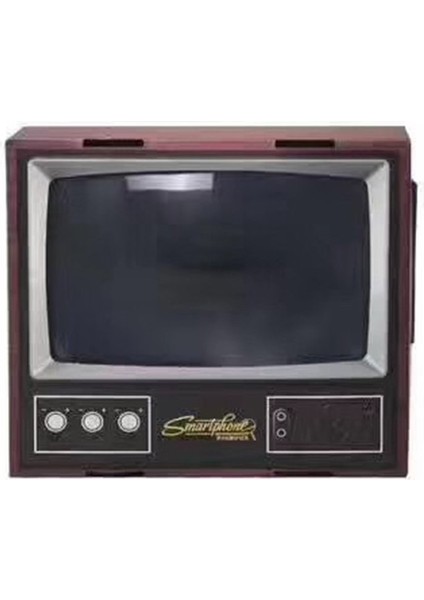 Vintage Tv Akıllı Cep Telefonu Büyüteç Mobil Ekran Video Amplifikatör Standı Siyah (Yurt Dışından) fiyatları