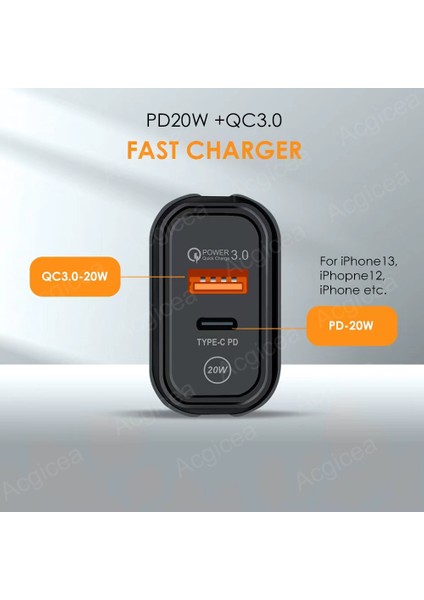 Pd 20W USB Şarj Aleti Qc3.0 Hızlı Şarj iPhone 12 11 Pro Max Xiaomi 10 Samsung Oneplus Evrensel Adaptör Cep Telefonu Şarj Cihazı (Yurt Dışından) fırsatları