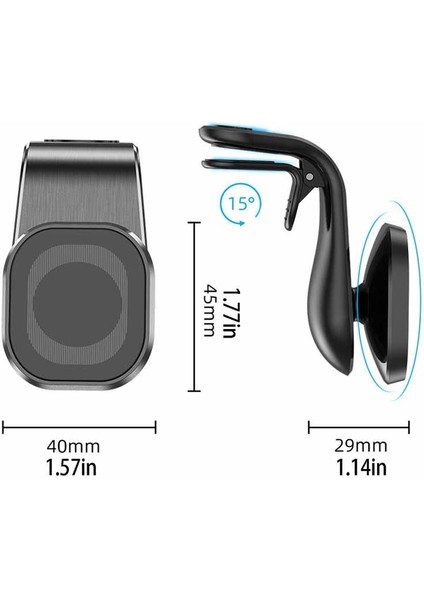 Tohayıe Havalandırma Deliği Manyetik 360 Derece Dönen Metal Manyetik Araç Telefonu Tutucu Pratik Dayanıklı Araç Telefonu Tutucu (Yurt Dışından) modelleri