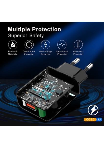 18W USB Şarj Aleti Qc3.0 Hızlı Duvar Şarj Cihazı Cep Telefonu Şarj Cihazı Oppo Find X3 X2 Lite Neo Reno 6 5 4 3 2 Z Pro USB Tip-C Kablo (Yurt Dışından) fiyatları