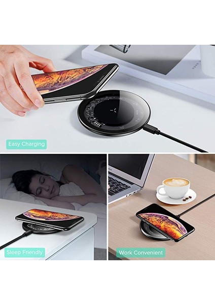 Qı Hızlı Kablosuz Şarj Cihazı 10W iPhone Xs Xr x 8 Telefon Şarj Cihazı Şarj Pedi Için Huawei P30 Pro Samsung S10 S9 Xiaomi Mi 9 (Yurt Dışından) fırsatları