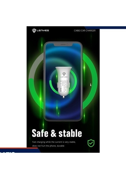Saver Araç Şarj Cihazı Lenyes CA863 2.4A 2 USB Hp Cep Telefonu Cas Adaptörü (Yurt Dışından) indirimleri