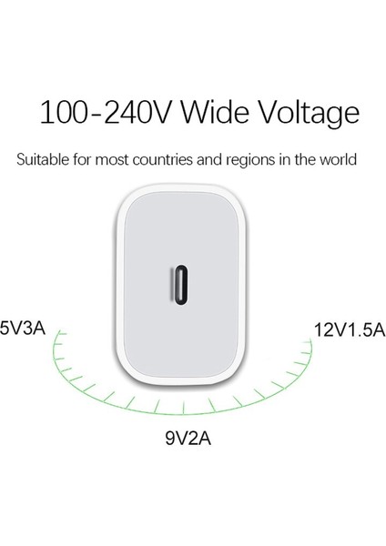 Apple Için 20W Usb-C Güç Adaptörü Şarj Cihazı Abd, Ab Ingıltere Tak Hızlı Şarj Adaptörü Iphon 14 12 Mini Pro Max Pd Şarj Cihazı Telefon Şarj Cihazı (Yurt Dışından) fırsatları