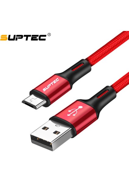 Suptec Mikro USB Kablosu 2.4A Hızlı Şarj Mikro USB Şarj Kablosu Samsung Galaxy S7 Kenar S6 Xiaomi Redmi Cep Telefonu Kabloları (Yurt Dışından)
