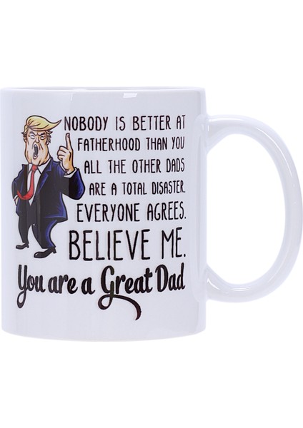 Komik Büyük Baba Donald Trump Kahve Kupalar Handgrip Seramik Fincan Kahve Süt Çay Kupa Drinkware Babalar Günü Hediyesi Kupalar (Yurt Dışından) fiyatları