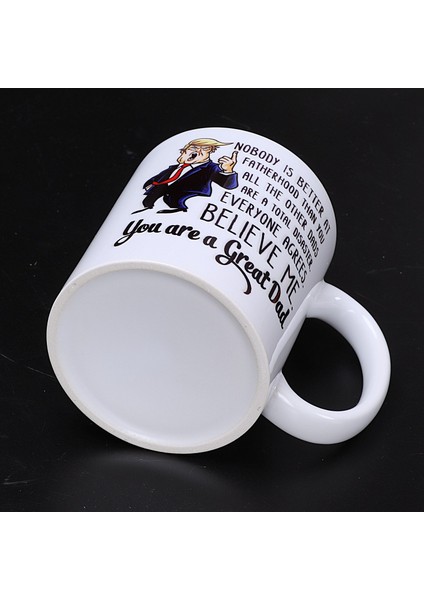 Komik Büyük Baba Donald Trump Kahve Kupalar Handgrip Seramik Fincan Kahve Süt Çay Kupa Drinkware Babalar Günü Hediyesi Kupalar (Yurt Dışından) indirimleri