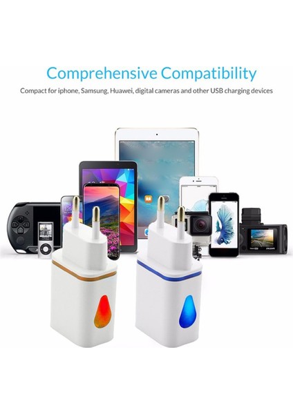 Yeni USB Duvar Telefonu Şarj Cihazı Ab/abd Tak Çift Bağlantı Noktalı 2.1A Çıkış Seyahat Fişi Güç Adaptörü Telefon Için Uyumlu (Yurt Dışından) fırsatları