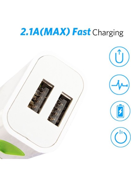 Yeni USB Duvar Telefonu Şarj Cihazı Ab/abd Tak Çift Bağlantı Noktalı 2.1A Çıkış Seyahat Fişi Güç Adaptörü Telefon Için Uyumlu (Yurt Dışından) indirimleri