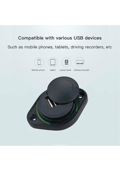 12-24V 3.1A Çift USB Şarj Güç Soketi Adaptörü 2 Port USB Araç Telefonu Şarj Cihazı Paneli Montaj Oto Motosiklet Araba Tekne Adaptörleri (Yurt Dışından) modelleri