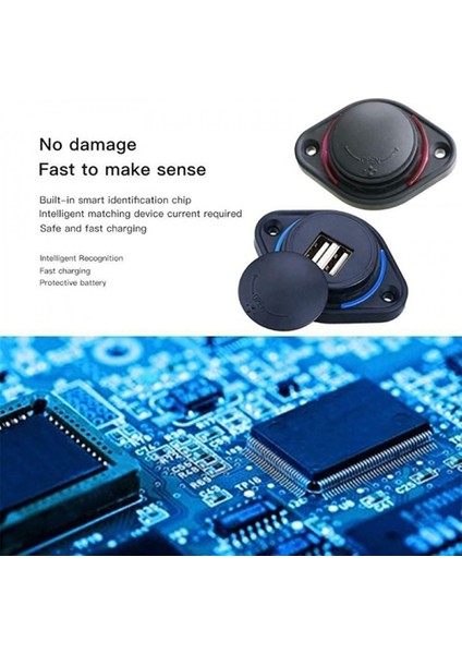 12-24V 3.1A Çift USB Şarj Güç Soketi Adaptörü 2 Port USB Araç Telefonu Şarj Cihazı Paneli Montaj Oto Motosiklet Araba Tekne Adaptörleri (Yurt Dışından) fırsatları