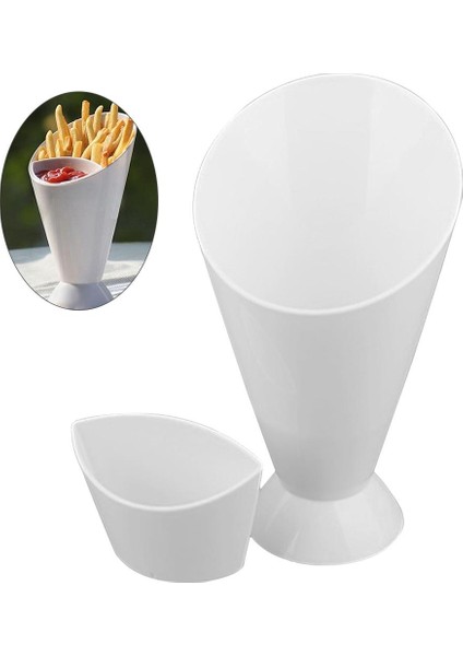 Patates Kızartması Rafı Çeşitli Soslar Cipsler Snack Koni Daldırma Fincan Sofra Takımı (Yurt Dışından) fiyatları