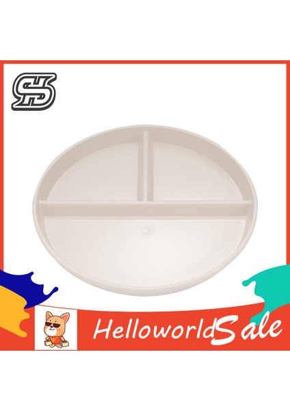 Yemek Tabağı Pürüzsüz Kenarlı Bpa Içermeyen Yuvarlak Bölünmüş Gıda Saklama Kabı (Yurt Dışından)