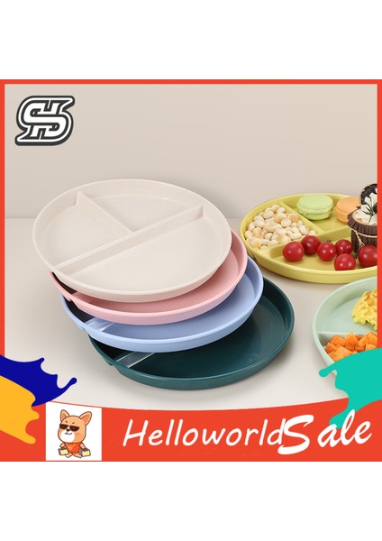 Yemek Tabağı Pürüzsüz Kenarlı Bpa Içermeyen Yuvarlak Bölünmüş Gıda Saklama Kabı (Yurt Dışından) fiyatları