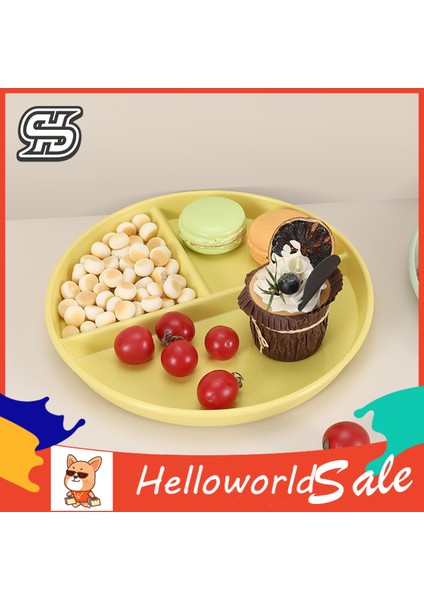 Yemek Tabağı Pürüzsüz Kenarlı Bpa Içermeyen Yuvarlak Bölünmüş Gıda Saklama Kabı (Yurt Dışından) fırsatları