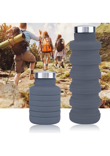 Katlanabilir Su Bardağı 500 ml Taşınabilir Katlanır Açık Seyahat Şişe Kupa Ofis Ev (Yurt Dışından) fırsatları