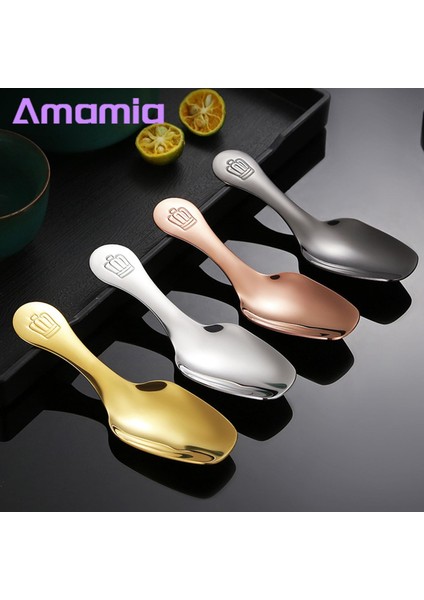 Amamia Kahve Kaşığı Ayna Cilalı Mini Taşınabilir Çay Şeker Tuz Baharat Kaşığı Mutfak Aracı (Yurt Dışından) modelleri