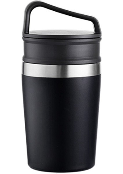 Ev Için Yaratıcı Kapaklı 350ML Paslanmaz Çelik Su Bardağı Kahve Kupa (Yurt Dışından)