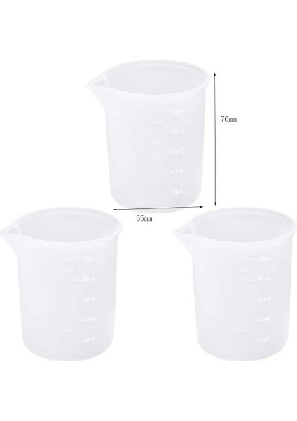 Ersono 10 Adet Silikon Ölçüm Bardak 100 ml Silikon Bardak Yapışmaz Karıştırma Bardak Dıy Tutkal Araçları Bardak El Yapımı Zanaat (Yurt Dışından) fiyatları