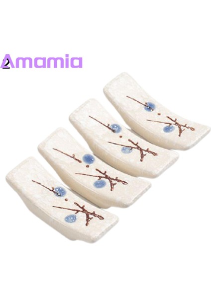 Amamia Yemek Çubukları Dinlenme Güzel Çiçek Desenli Yemek Çubukları Tutucu (Yurt Dışından)