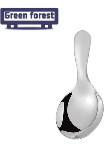 Yeşil Orman Şeker Kaşığı Kalınlaşmış Bpa Içermeyen Dondurma Tatlı Kahve Kaşığı (Yurt Dışından)