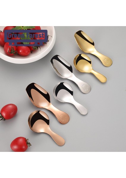 Yeşil Orman Şeker Kaşığı Kalınlaşmış Bpa Içermeyen Dondurma Tatlı Kahve Kaşığı (Yurt Dışından) modelleri