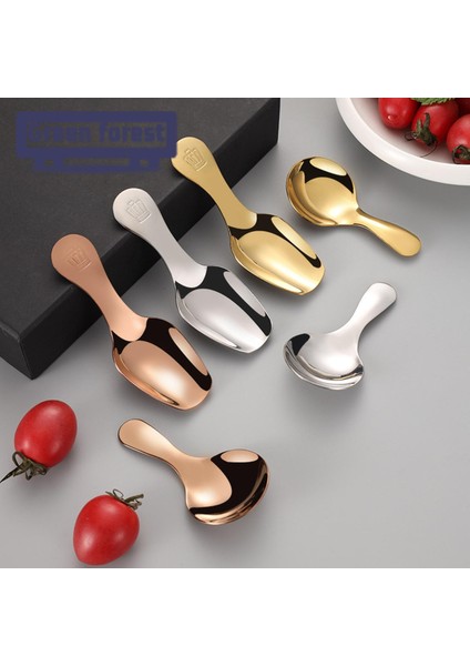 Yeşil Orman Şeker Kaşığı Kalınlaşmış Bpa Içermeyen Dondurma Tatlı Kahve Kaşığı (Yurt Dışından) fırsatları