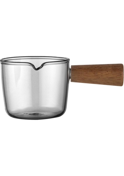 Mini Ahşap Saplı Küçük Süt Fincan Espresso Kahve Çıkarma Bardağı 80ML (Yurt Dışından)