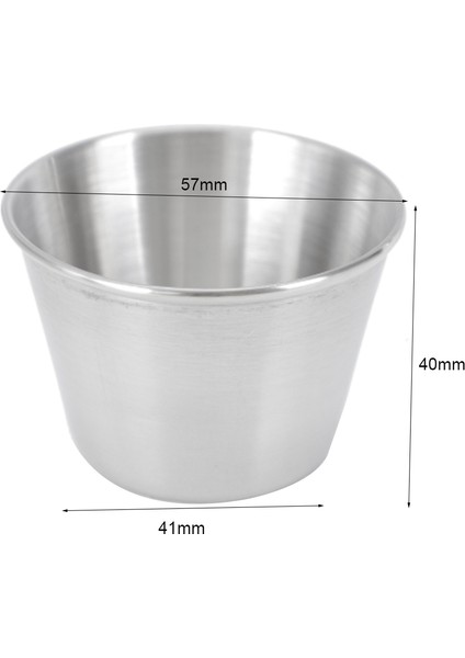 24 Paket Paslanmaz Çelik Çeşni Sos Bardakları, Ticari Sınıf Daldırma Sos Bardakları, Ramekin Çeşni Bardakları Porsiyon Bardakları (Yurt Dışından) fiyatları