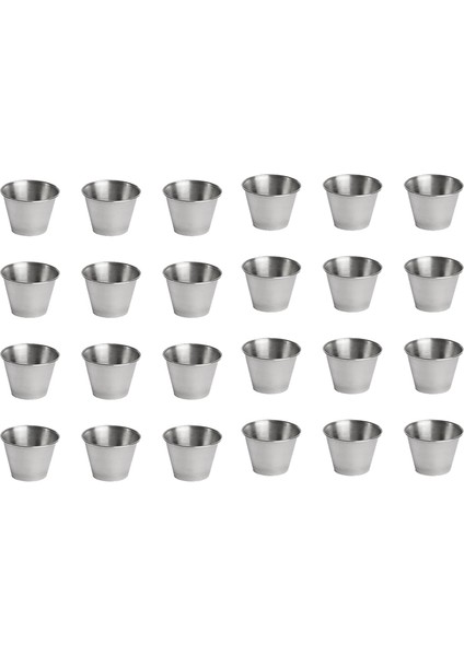 24 Paket Paslanmaz Çelik Çeşni Sos Bardakları, Ticari Sınıf Daldırma Sos Bardakları, Ramekin Çeşni Bardakları Porsiyon Bardakları (Yurt Dışından) fırsatları