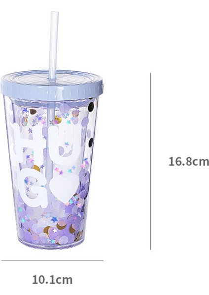 Su Şişesi Çevre Dostu Ingilizce Mektup Desen Plastik Payetler Seyahat Için Içme Suyu Saman Bardağı (Yurt Dışından) modelleri