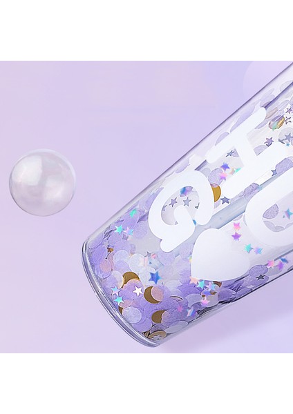 Su Şişesi Çevre Dostu Ingilizce Mektup Desen Plastik Payetler Seyahat Için Içme Suyu Saman Bardağı (Yurt Dışından) fırsatları