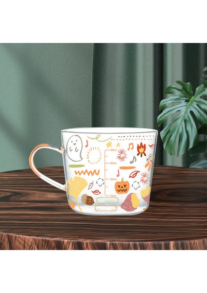 500 ml Karikatür Ölçekli Cam Kupa, Kahvaltı Mlik/kahve Bardağı, Ev Su Kupa, Isıya Dayanıklı Çay Fincanı, C (Yurt Dışından) fırsatları