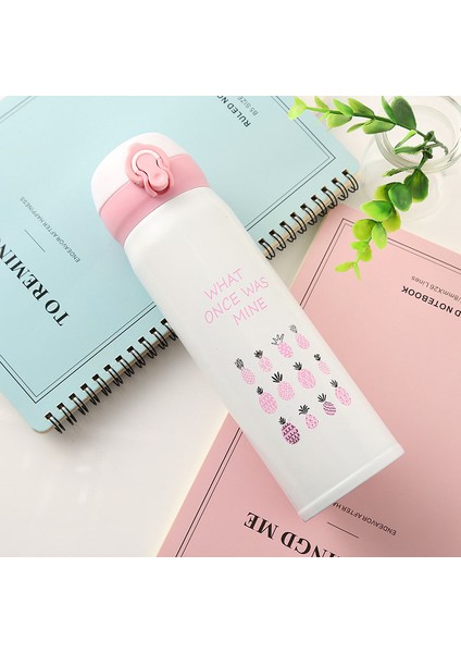 500ML Zıplayan Kapaklı Şişe Termos Termal Kupa Seyahat Kahve Fincanı Paslanmaz Çelik (Yurt Dışından) fiyatları