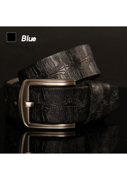 Hreecow Tasarımcı Kemerler Erkekler Yüksek Kaliteli Erkek Kemer Hakiki Deri Kayış Lüks Ünlü Marka Timsah Toka Ceinture Homme (Yurt Dışından)