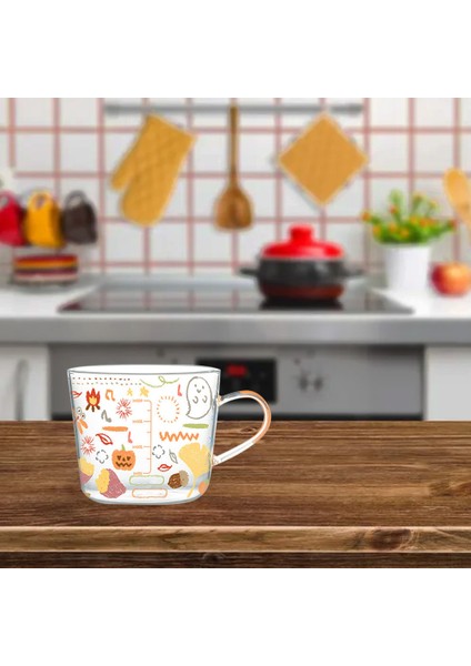 500 ml Karikatür Ölçekli Cam Kupa, Kahvaltı Mlik/kahve Bardağı, Ev Su Kupa, Isıya Dayanıklı Çay Fincanı, C (Yurt Dışından) indirimleri