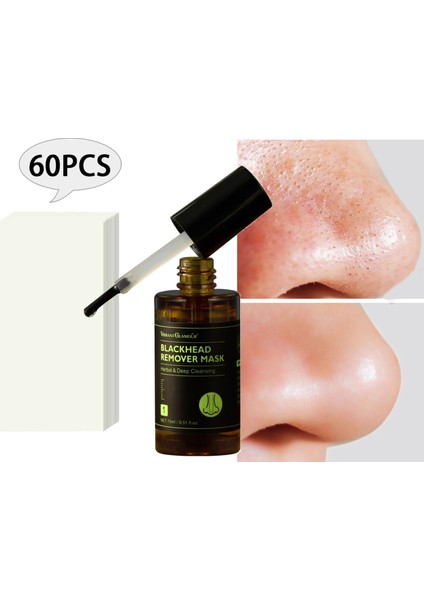 15 ml Siyah Nokta Temizleme Maskesi Soyulabilir Nemlendirici Burun Alın Akne Serumu 60 Adet Çıkartmalar Arındırıcı Akne Gözenek Küçültme (Yurt Dışından) fırsatları