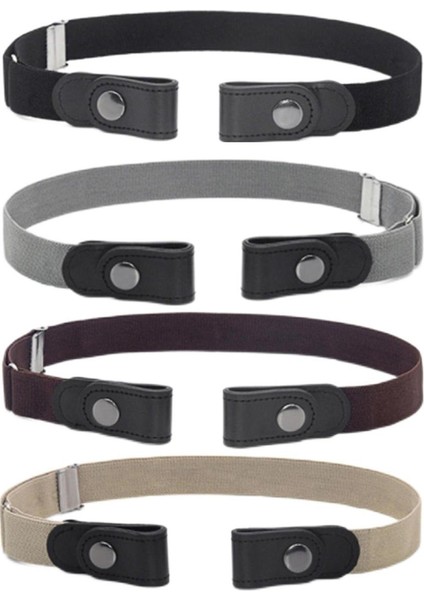 Kadın Streç Elastik Bel Kemeri Erkekler Için Esnek Bant Görünmez Kemer Bluz (Yurt Dışından)